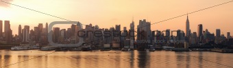 New York City sunrise panorama