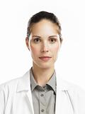 woman with lab coat