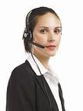 woman with headset 1