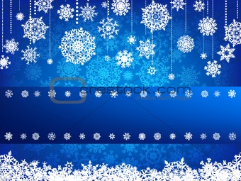 Christmas card with christmas snowflake. EPS 8