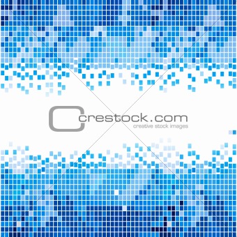 abstract blue mosaic background 