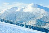 Winter Goverla Mount view (Ukraine)