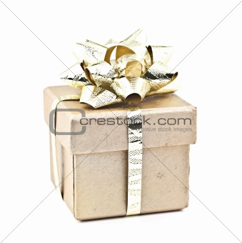Gold gift box.