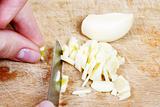 Chopping the Garlic