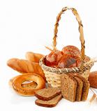 fresh bread in the basket