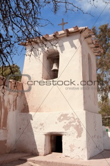 Old adobe church in the countryside of Argentina. 