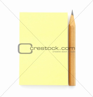 Blank yellow sticky note