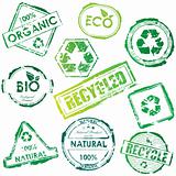 Vector eco stamps