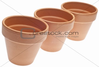 Trio of Clay Pots
