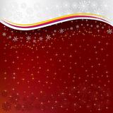 abstract christmas red background snowflakes with stars