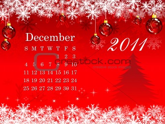 abstract december calendar 