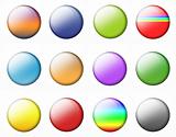 Set Multicolored Buttons