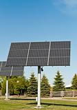 Solar Panels in a Public Park - Alternative Energy