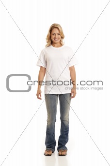 Casual young woman