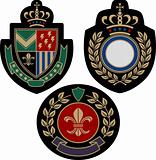 classic royal emblem badge shield