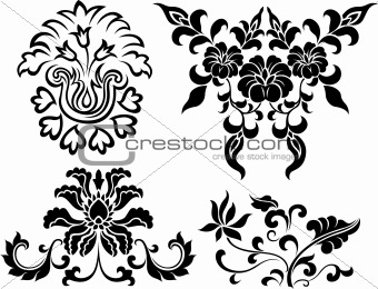 floral emblem design