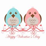 Valentines Day Two Love Birds