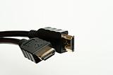 hdmi cable with plug on a white background