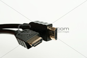 hdmi cable with plug on a white background