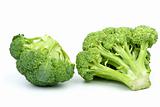 Two broccoli pieces