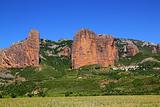 Mallos de Riglos icon shape mountains in Huesca