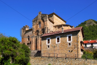 Siresa romanesque monastery in Huesca Aragon