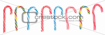 Variety of Candy Cane Candies