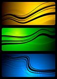 Vibrant abstract banners