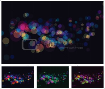 Abstract lights bokeh effects