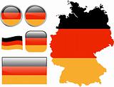 Germany flag buttons