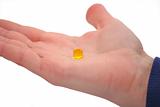 Pill in palm