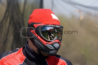 Paintball player