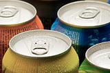 Cans of soft drink