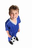 Boy wth soccer ball