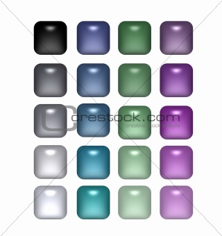 Square Pearls Buttons
