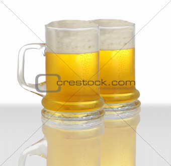 Two pints of beer