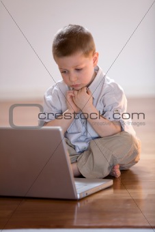 Child with computer