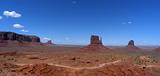 Landscape shot of the Monument Valley in Utah