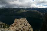 View on the Lysefjord, Norway, from Preikestolen