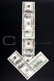 Arrow from money