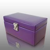Purple leatherette box