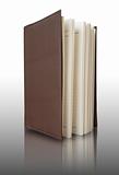 Brown cover Notebook vertically