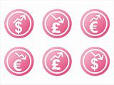 pink finance signs