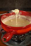 Swiss traditional fondue