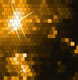 Abstract Square Mosaic gold Background