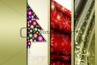 Gold Christmas collage