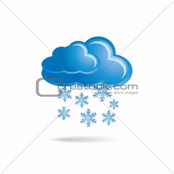 cloud and snowflakes 