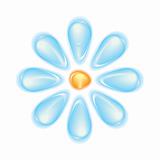 Flower symbol made with blend tool