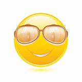 Yellow smiley with glasses