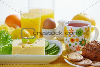 fresh healthy breakfast